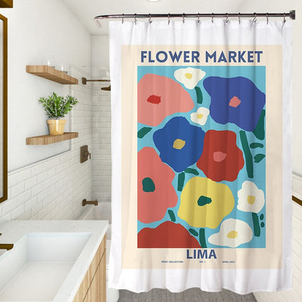 Rideau de Douche Fleurs (L180cm x H200cm)