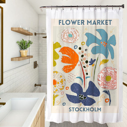 Rideau de Douche Fleurs (L180cm x H200cm)