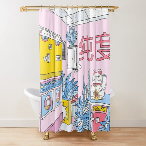 Japanese Shower Curtain (W71