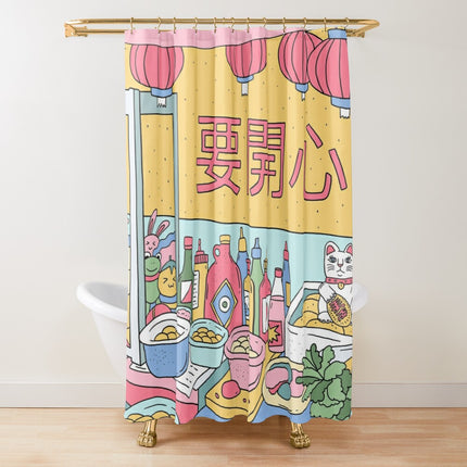 Rideau de Douche Japonais  (L180cm x H200cm)