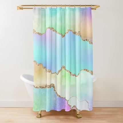 Rideau de Douche Rose  (L180cm x H200cm)