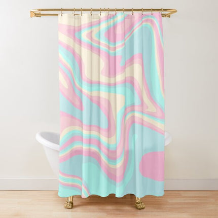Rideau de Douche Rose  (L180cm x H200cm)