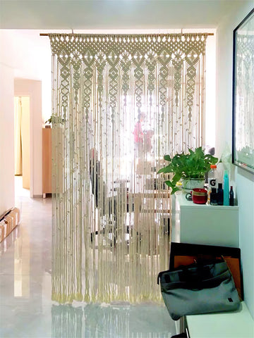 Macrame Door Curtain<br> (L60cm x 230cm)