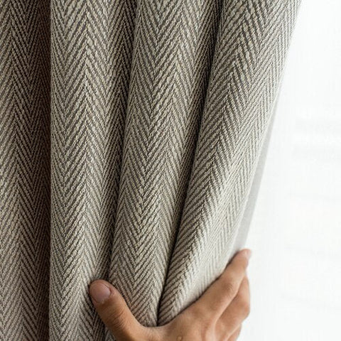 Gray Linen Curtain