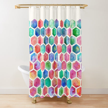 Rideu de Douche Geometrique  (L180cm x H200cm)