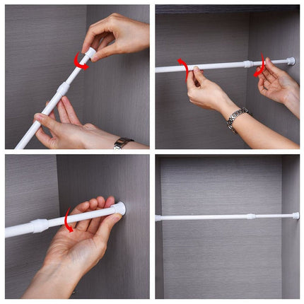 Tringle à Rideau Extensible sans Percage (30-90cm)