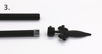 Tringle a Rideau Noir (65-190cm)