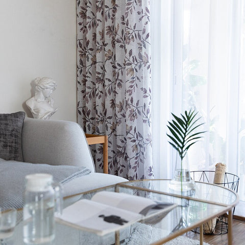 Sheer Curtain Leaf
