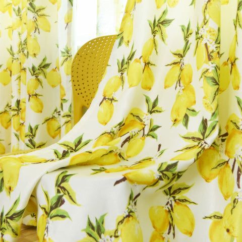 Lemon Yellow Sheer Curtain