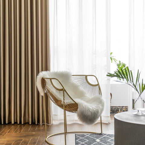 Golden Beige Blackout Curtain
